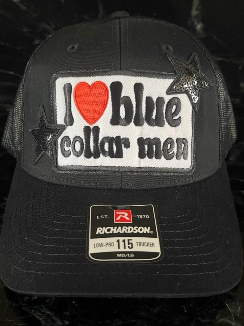 "I ♥ Blue Collar Men" Trucker Hat